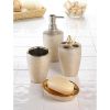 Accent Plus Golden Shimmer Porcelain Bath Set