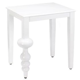 Nikki Chu Milan White Accent Table