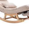 COOLMORE living room Comfortable rocking chair living room chair Beige