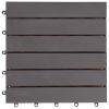 vidaXL Decking Tiles 20 pcs Gray Wash 11.8"x11.8" Solid Acacia Wood