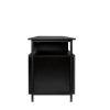 80-inchTV cabinet Stands Wood Grain Large Storage Cabinet for Living Room Bedroom; Black