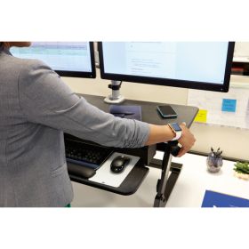 3M Precision Standing Desk (Color: Black, Material: Steel, Country of Manufacture: United States)